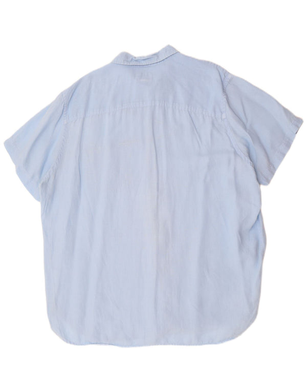 Camisa masculina de manga curta TIMBERLAND Regular Fit 3XL azul