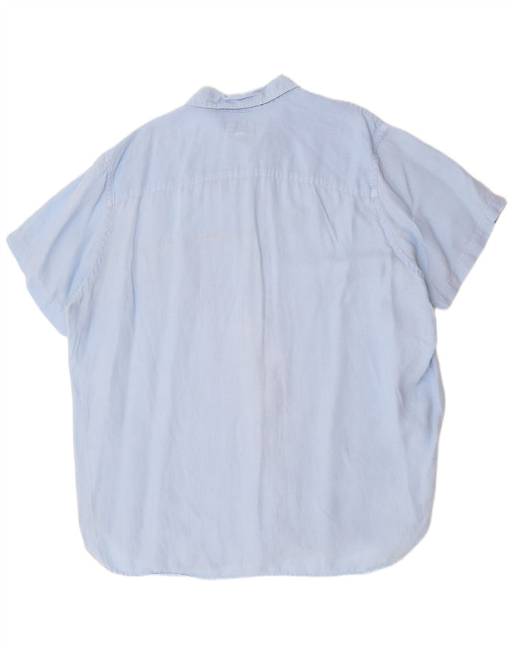 Camisa masculina de manga curta TIMBERLAND Regular Fit 3XL azul