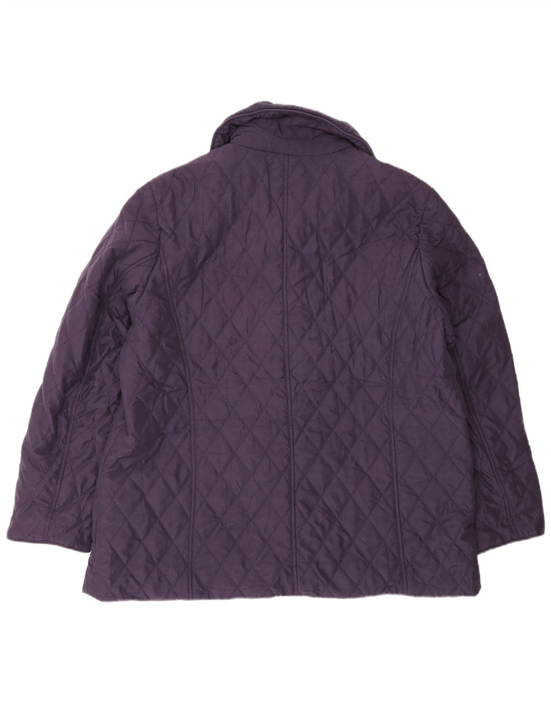 Jaqueta acolchoada feminina Marks & Spencer Reino Unido 16 grande poliéster roxo