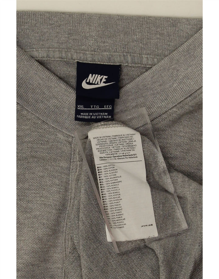 Camisa polo masculina NIKE 2XL cinza algodão