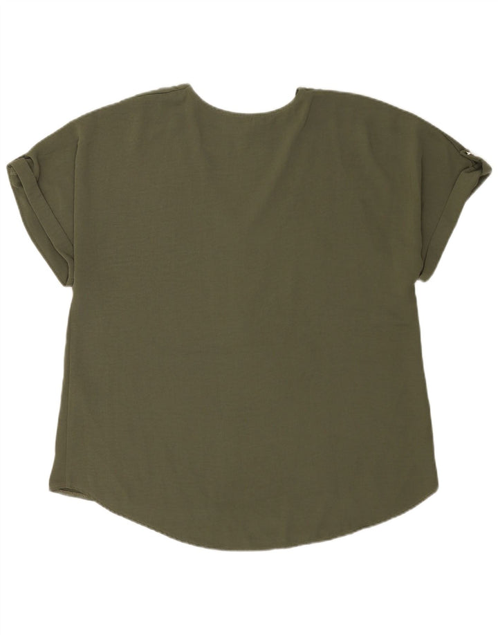 Blusa oversized feminina Lipsy UK 16 grande poliéster verde