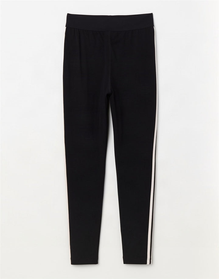 Leggings Adidas Mulher UK 16/18 Grande Azul Marinho