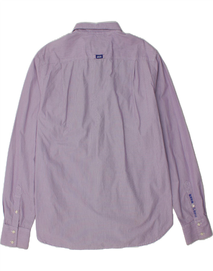 SUPERDRY Mens Shirt 2XL Purple Gingham Cotton Vintage Superdry and Second-Hand Superdry from Messina Hembry 