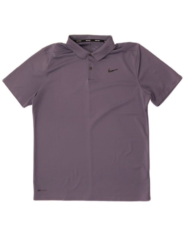 Nike Mens Dri Fit Polo Shirt Large Grey