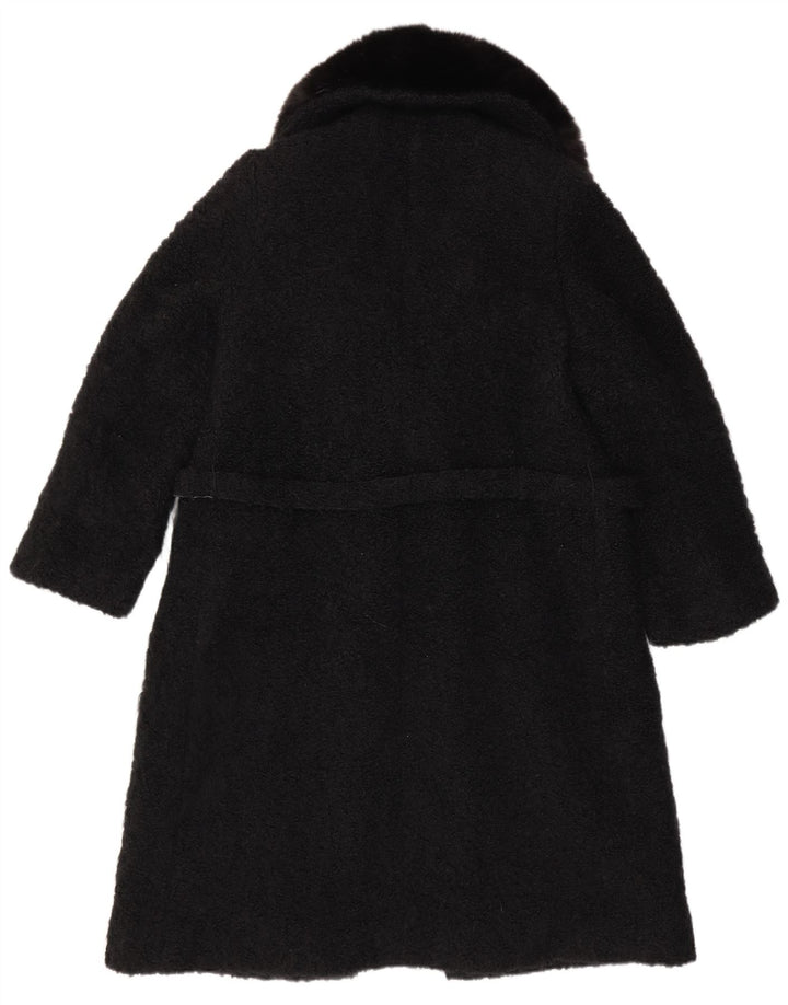 Sobretudo aberto feminino VINTAGE UK 12 médio preto