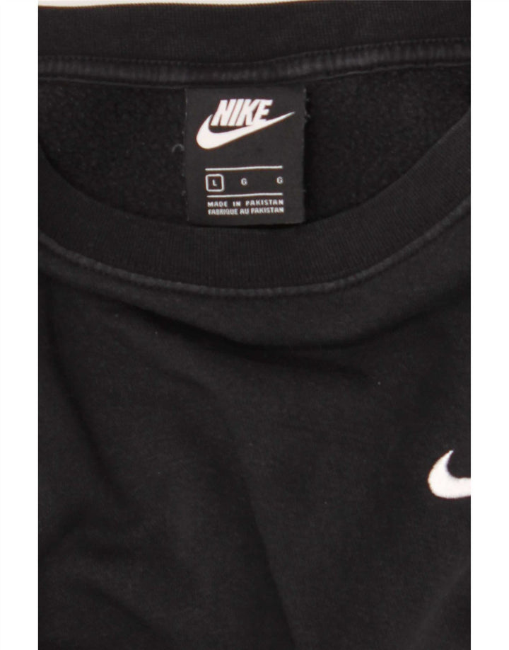 Nike Womens Oversized Moletom Jumper UK 16 Grande Preto