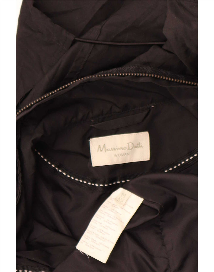 Jaqueta parka feminina Massimo Dutti com capuz Reino Unido 14 médio preto