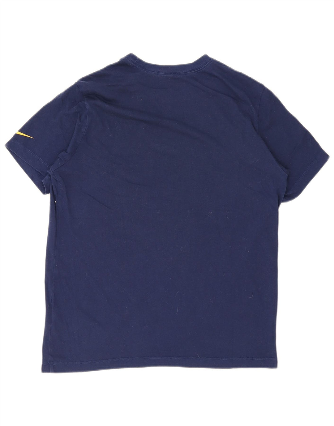 Camiseta Nike masculina gráfica Top médio algodão azul marinho
