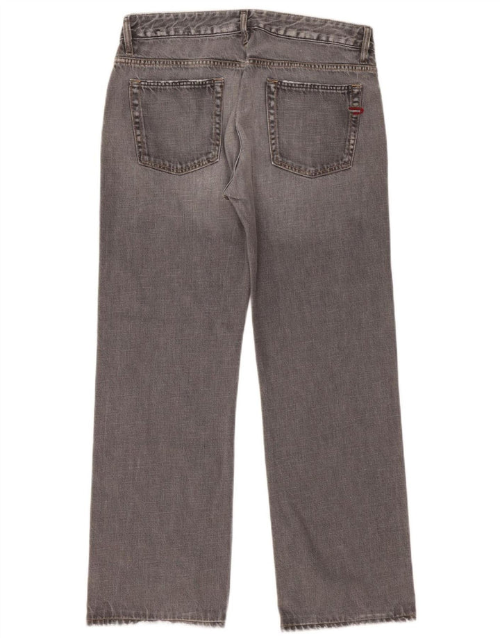 Jeans retos femininos Diesel W34 L31 algodão cinza