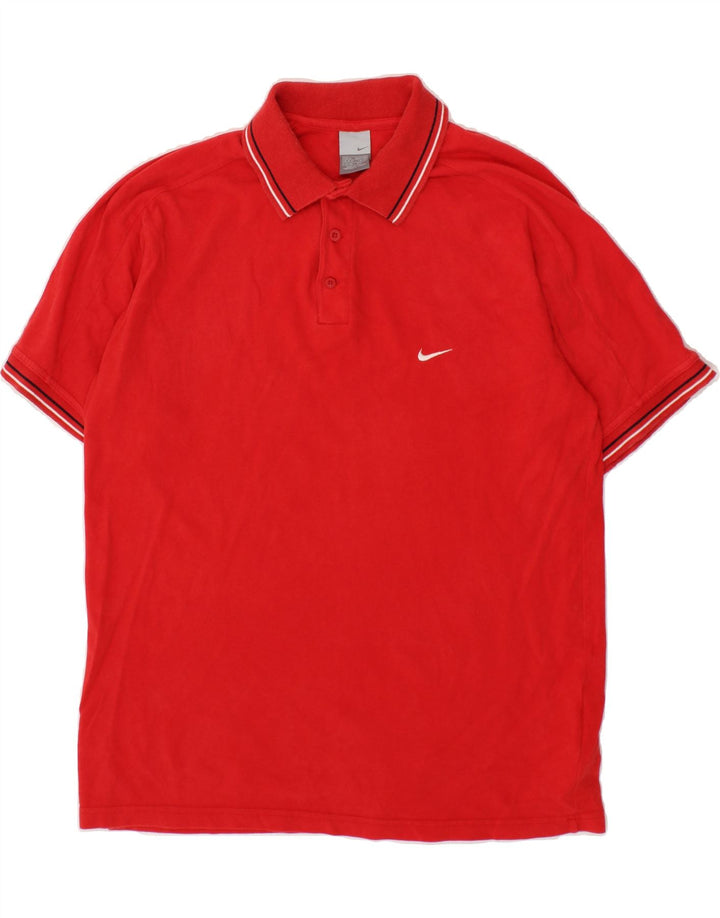 NIKE Mens Polo Shirt XL Red Cotton Vintage Nike and Second-Hand Nike from Messina Hembry 