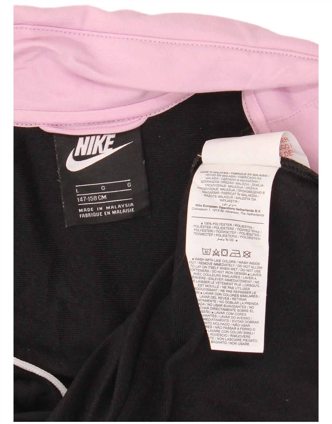 Jaqueta Nike Boys Treino Top 12-13 Anos Grande Rosa Colorblock Poliéster