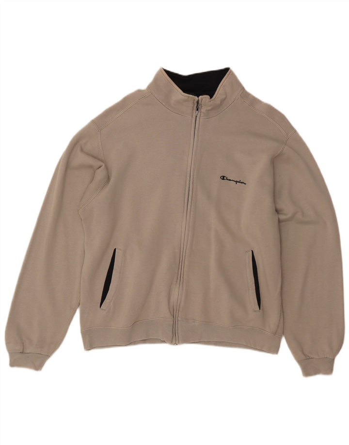 Champion Mens Treino Top Jaqueta Pequena Bege