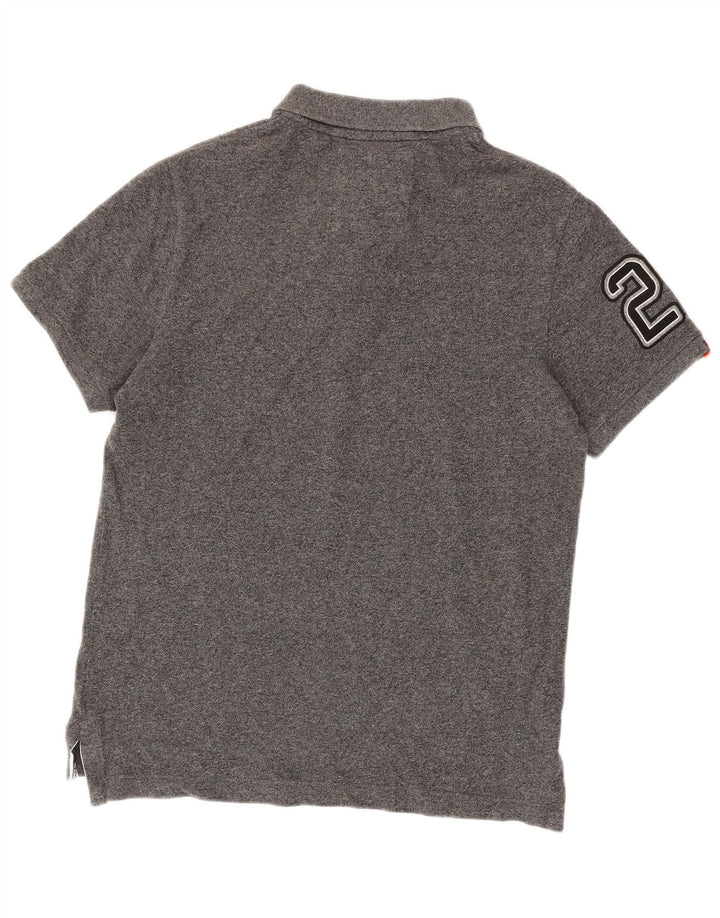 Camisa polo masculina Superdry Graphic XL algodão cinza