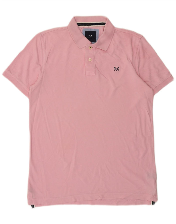 Camisa polo masculina J. Crew algodão rosa médio