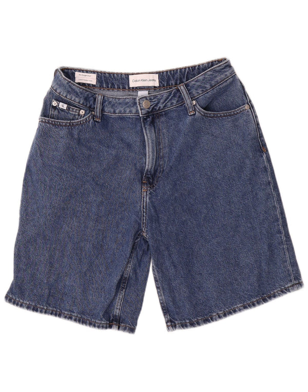 Shorts jeans masculino Calvin Klein de ajuste reto W27 XS azul algodão 90