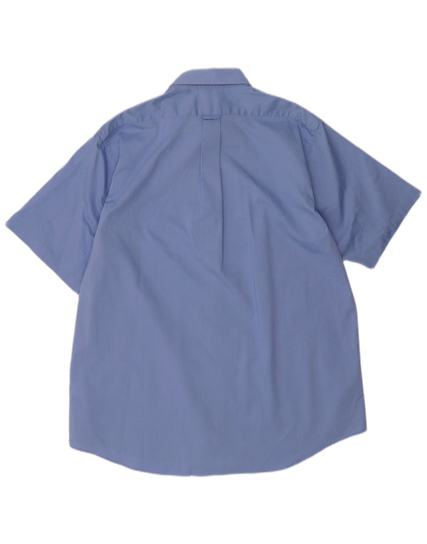 Camisa masculina de manga curta de ajuste regular IZOD tamanho 17 XL azul