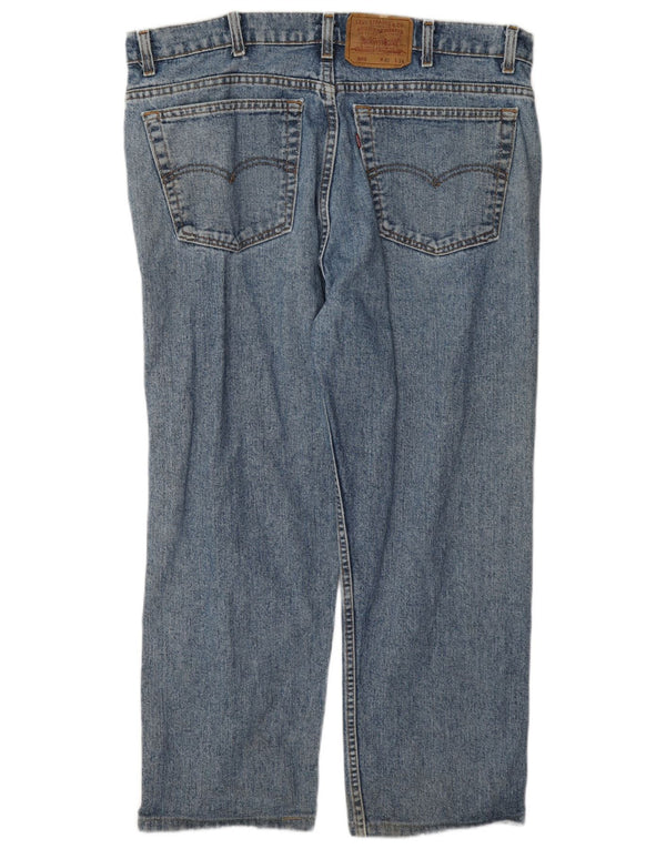 Levi's Masculino 505 Straight Jeans W40 L26 Azul Algodão
