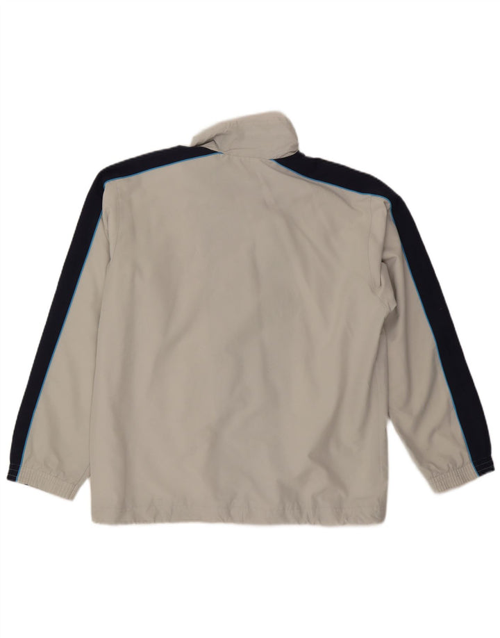 CHAMPION Jaqueta masculina de agasalho médio branco colorblock poliéster