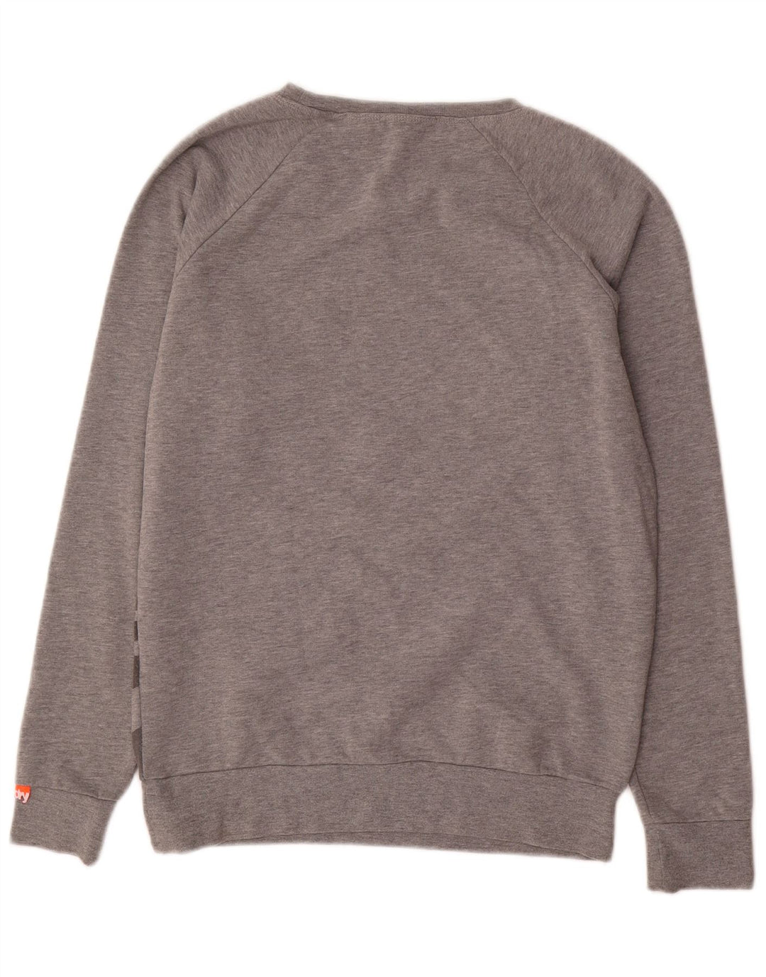 Superdry moletom gráfico masculino jumper médio cinza camuflagem poliéster