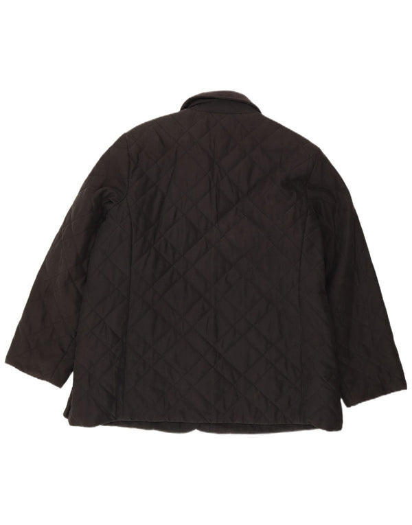 Jaqueta acolchoada feminina Marks & Spencer UK 20 2XL poliéster preto