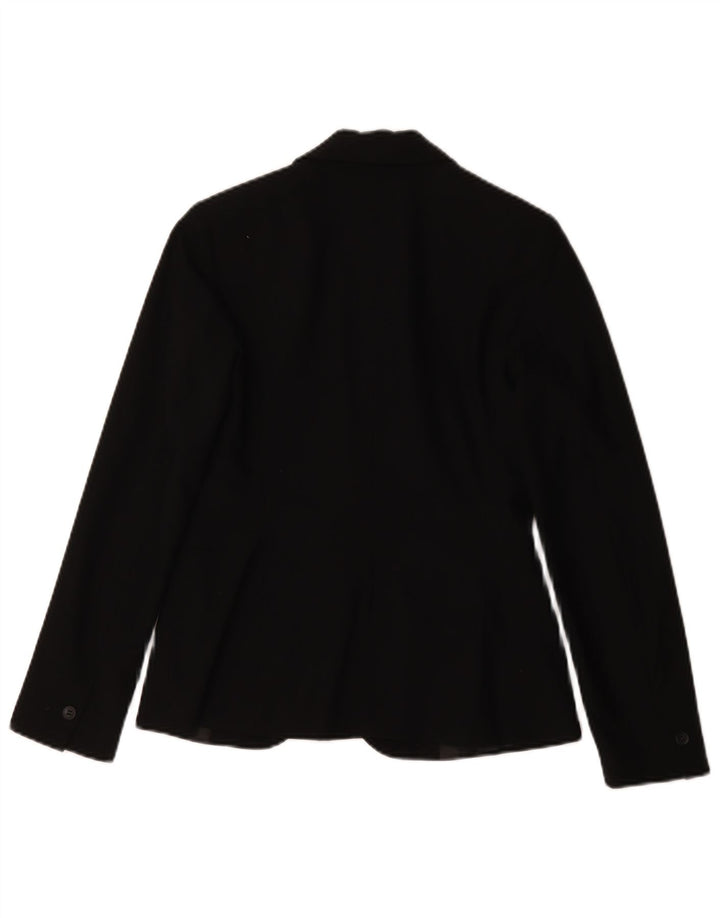 Jaqueta blazer feminina Zara com 1 botão EU 34 2XS poliéster preto