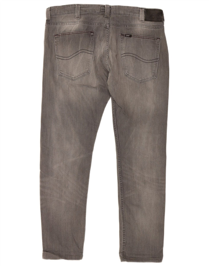 LEE Masculino Powell Slim Jeans W38 L28 Cinza Algodão