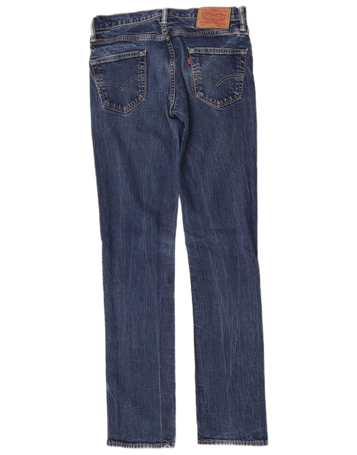 Levi's Masculino 511 Slim Jeans W30 L34 Azul Algodão