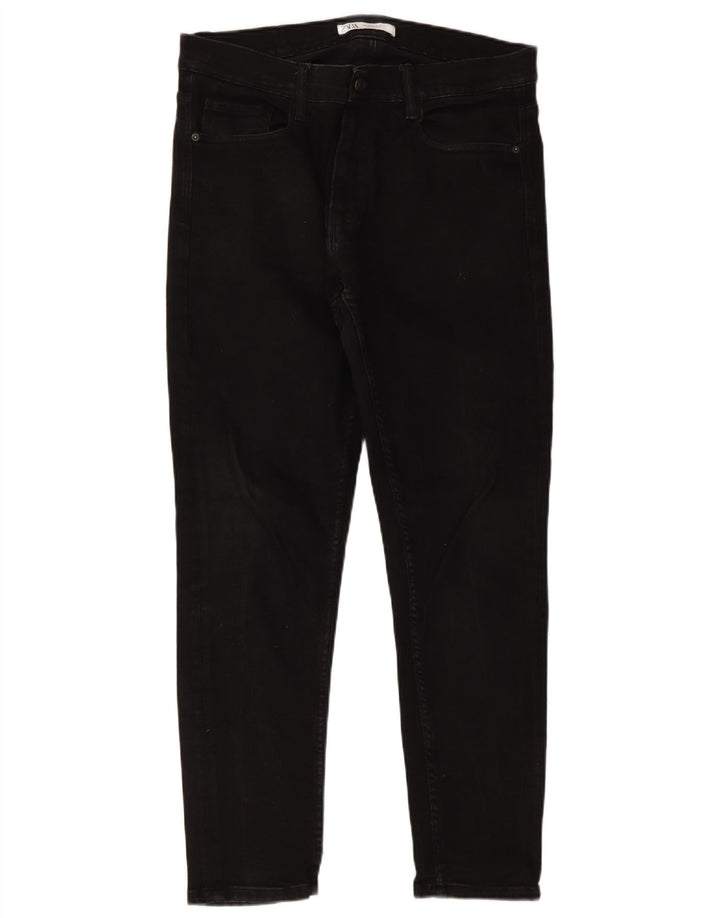 Zara Mens Slim Jeans EU 46 XL W36 L30 Preto