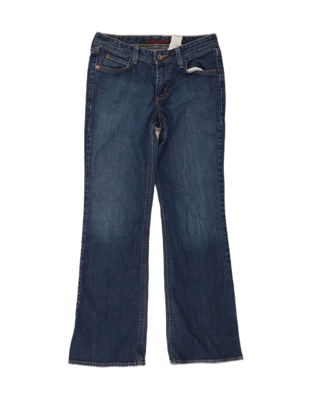 EDDIE BAUER Calça jeans feminina bootcut EUA 2 XS W27 L29 algodão azul