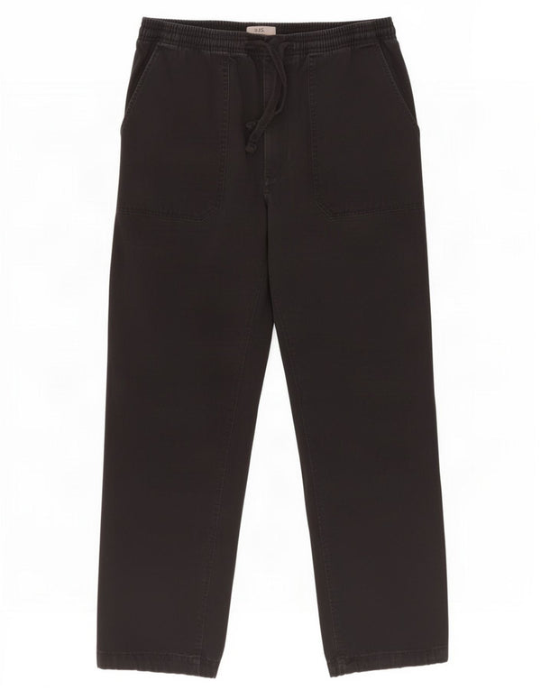 Calça jogger masculina Marks & Spencer Chino W33 L29 algodão preto
