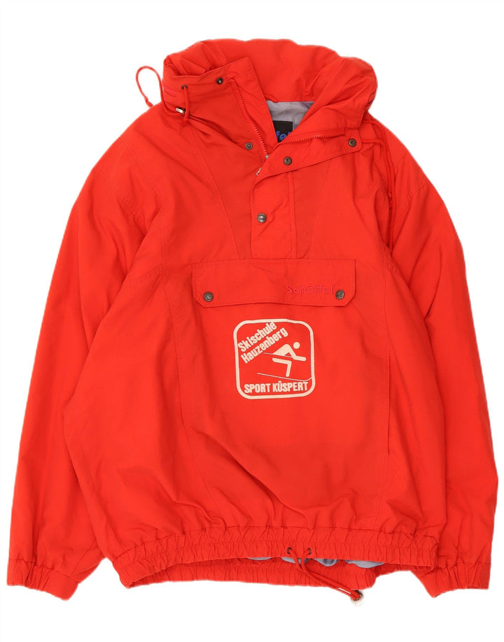 Jaqueta masculina Schoffel com capuz gráfico Anorak IT 52 XL vermelho nylon