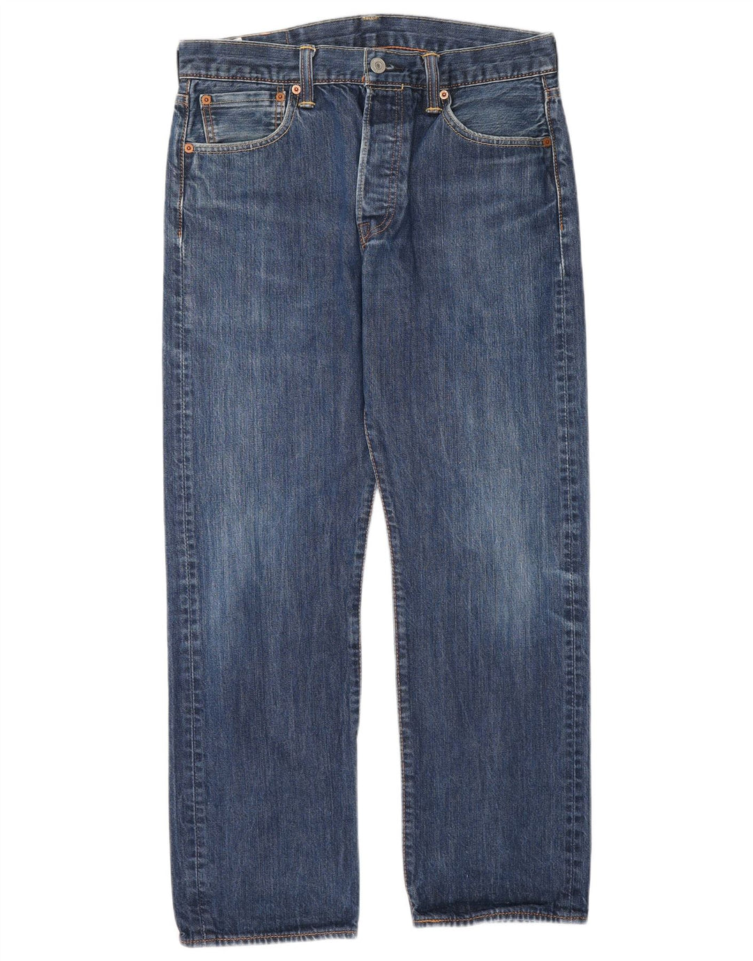 Calça jeans reta masculina Levi's W32 L30 azul algodão