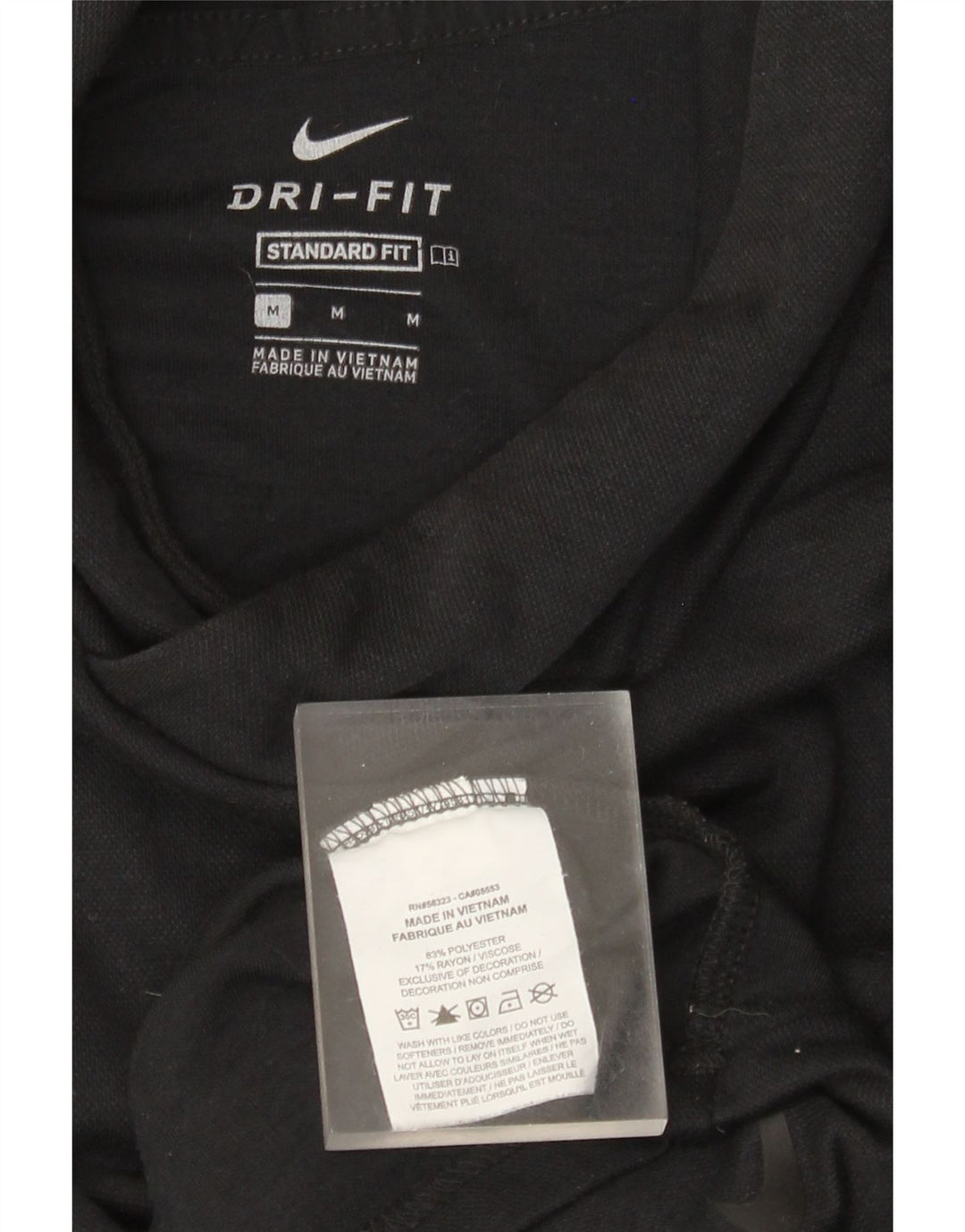 Nike Mens Dri Fit Hooded Standard Fit Top Manga Longa Médio Preto