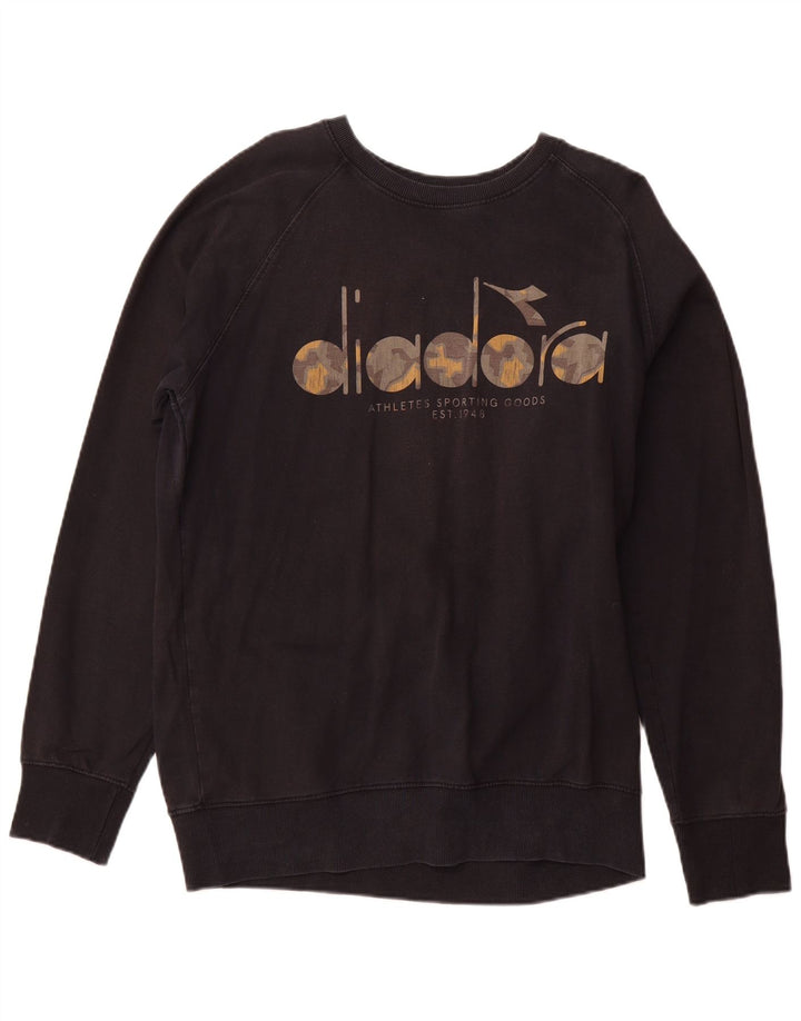 DIADORA moletom gráfico masculino Jumper XL algodão preto