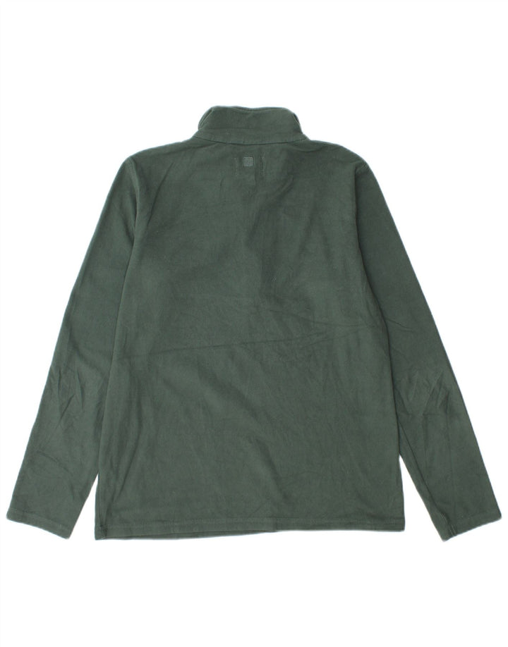 Suéter de lã feminino Mountain Warehouse com zíper e gola UK 12 verde médio