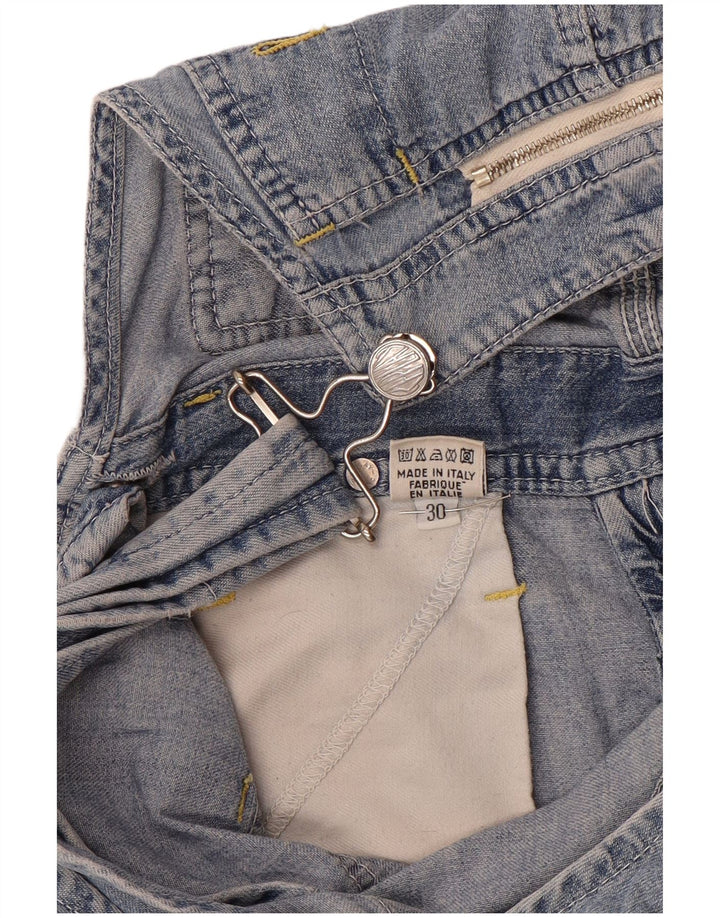 Shorts jeans feminino Replay W30 azul médio algodão