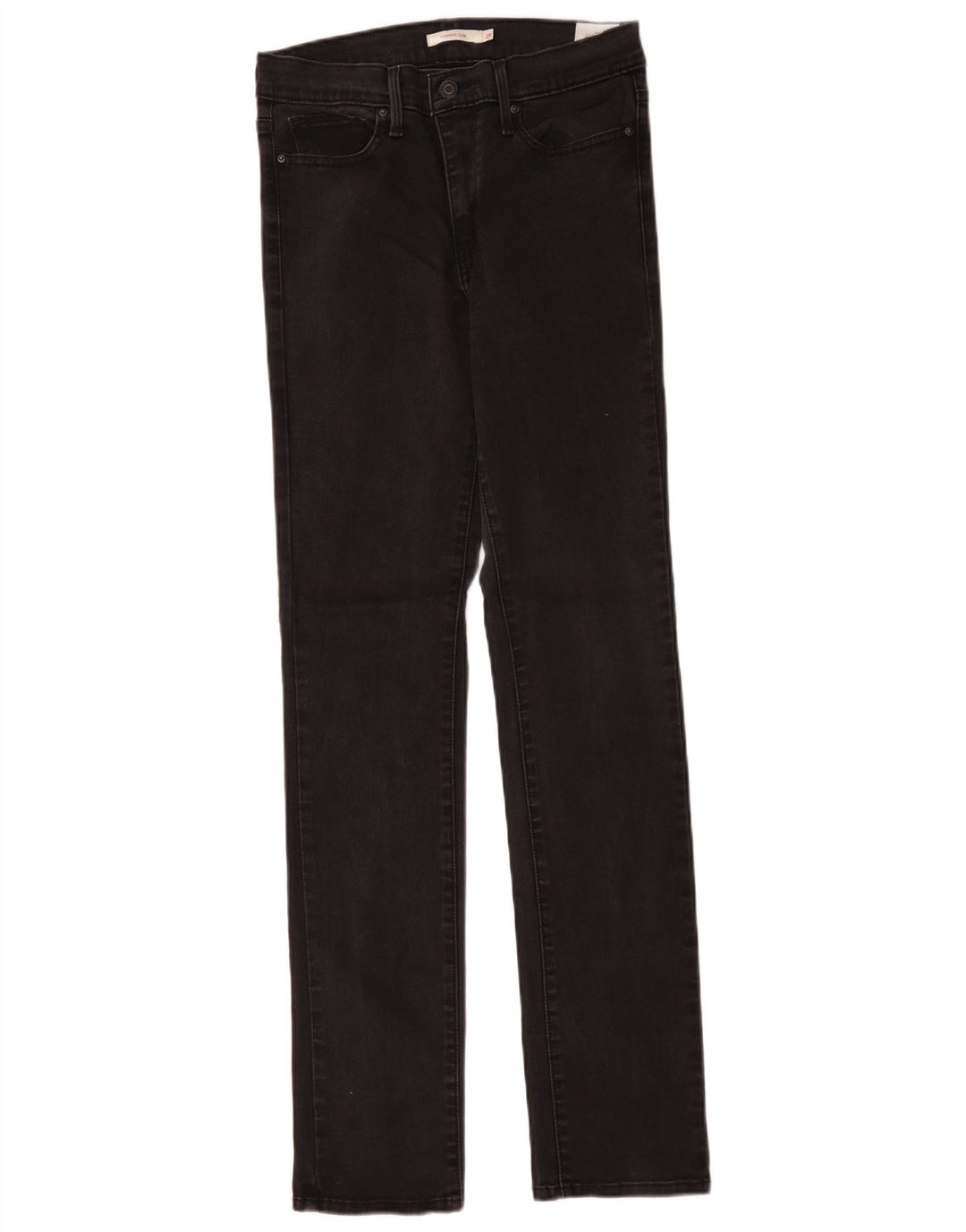 Jeans femininos Levi's Slimming Slim W29 L32 algodão preto