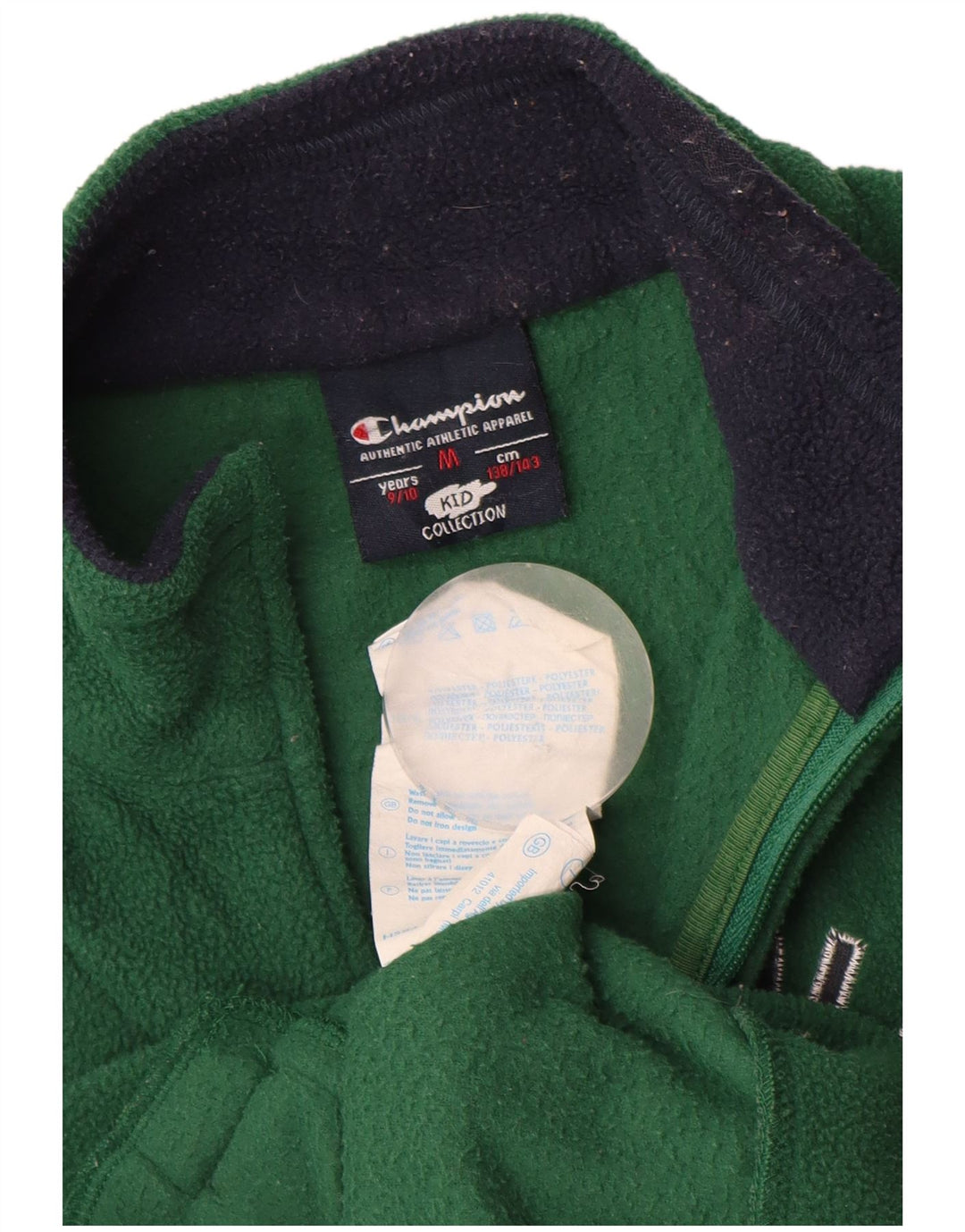 CHAMPION Jaqueta de lã gráfica para meninos 9-10 anos poliéster verde médio