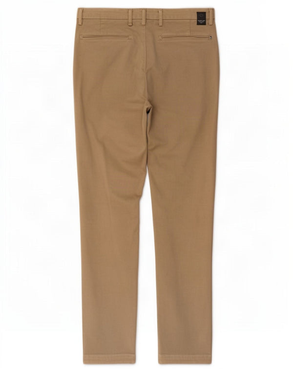 Replay Mens Zeumar Slim Fit Chino Calças W32 L32 Algodão Bege