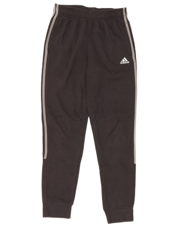 Adidas Mens Treino Calças Joggers Pequeno Algodão Preto