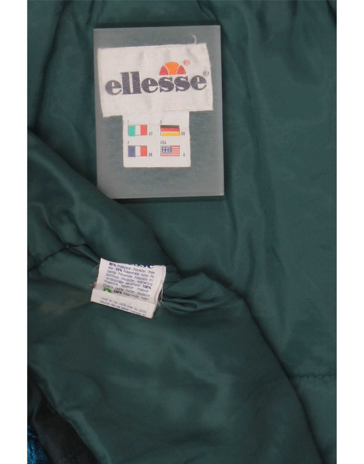 Jaqueta feminina acolchoada com capuz e capuz Ellesse IT 42 médio azul marinho