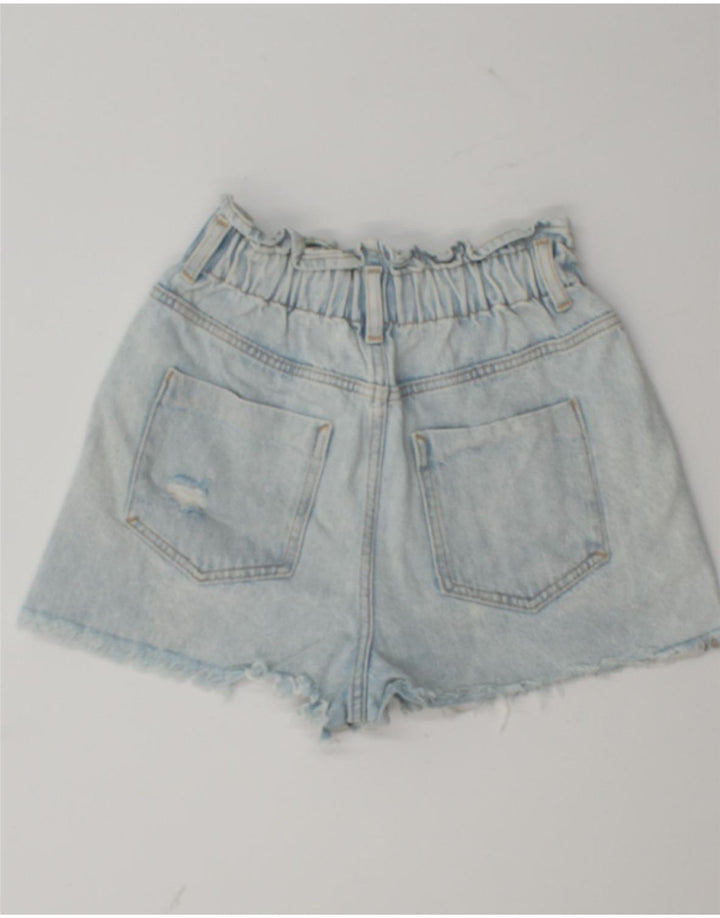 Shorts jeans feminino ZARA EU 34 2XS W24 azul