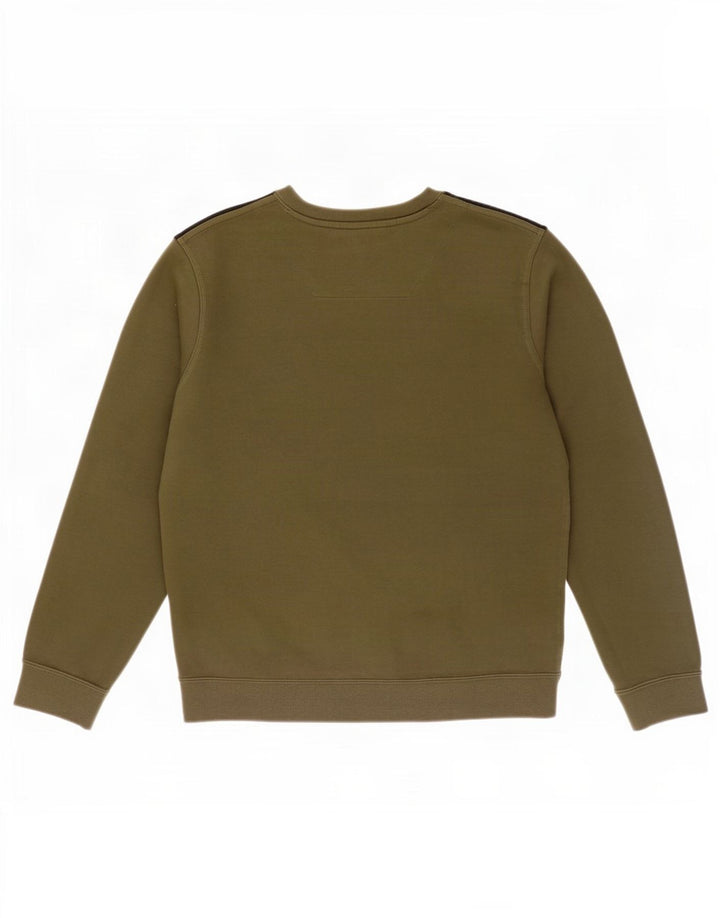 Moletom masculino Nike Jumper grande cáqui colorblock algodão