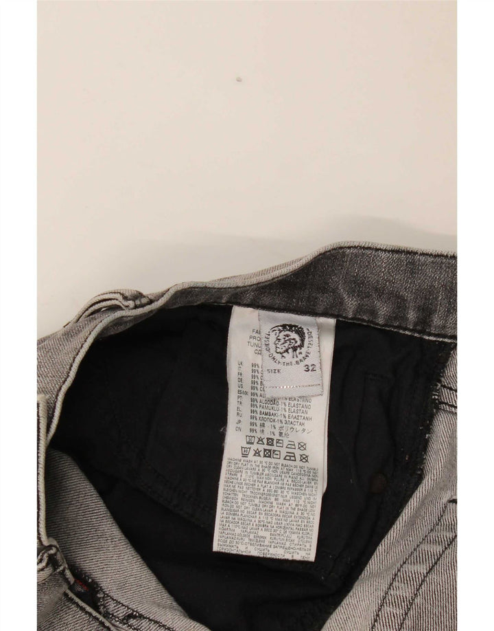 Jeans Slim Masculino Diesel W32 L32 Algodão Cinza