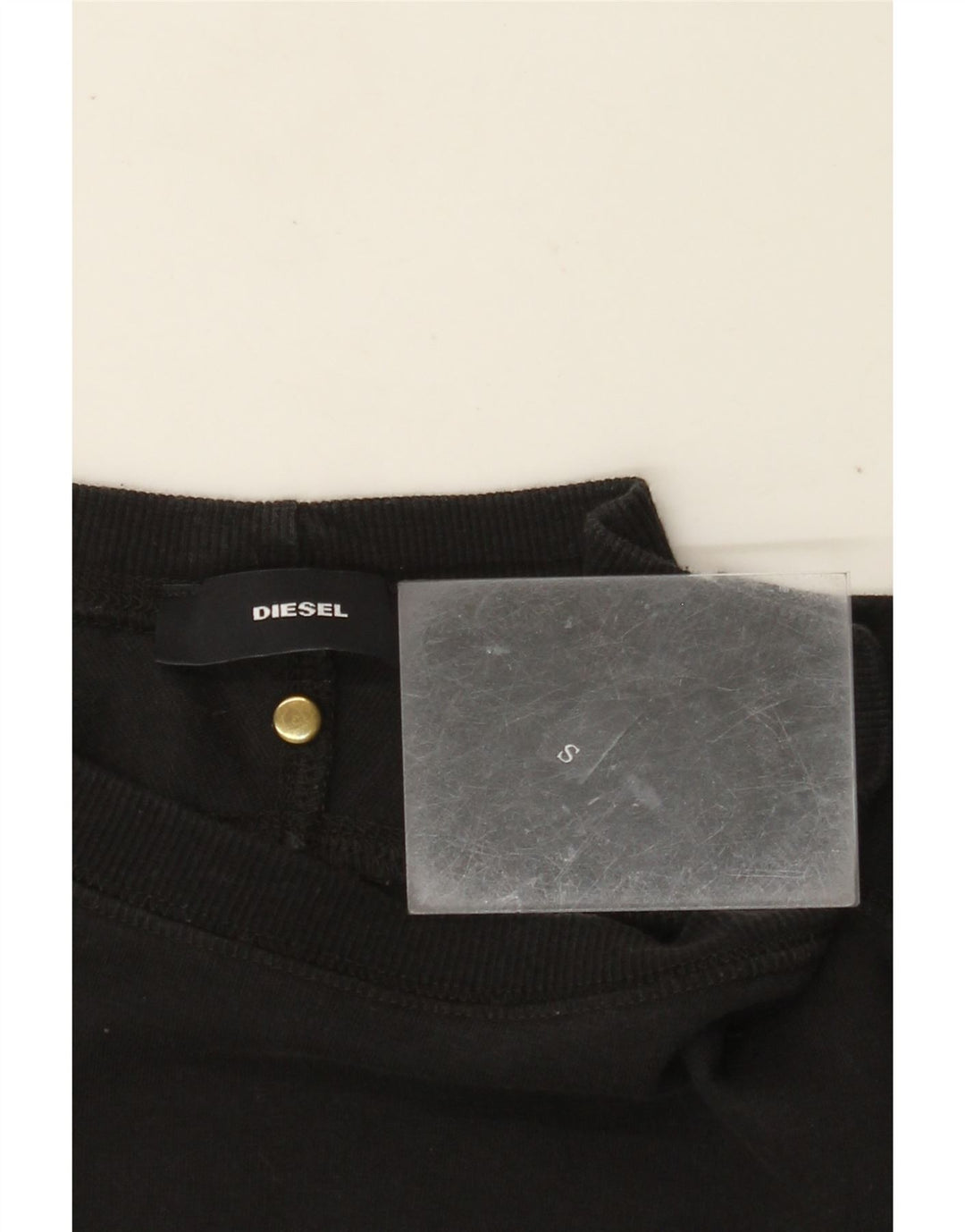 DIESEL moletom gráfico masculino jumper pequeno preto