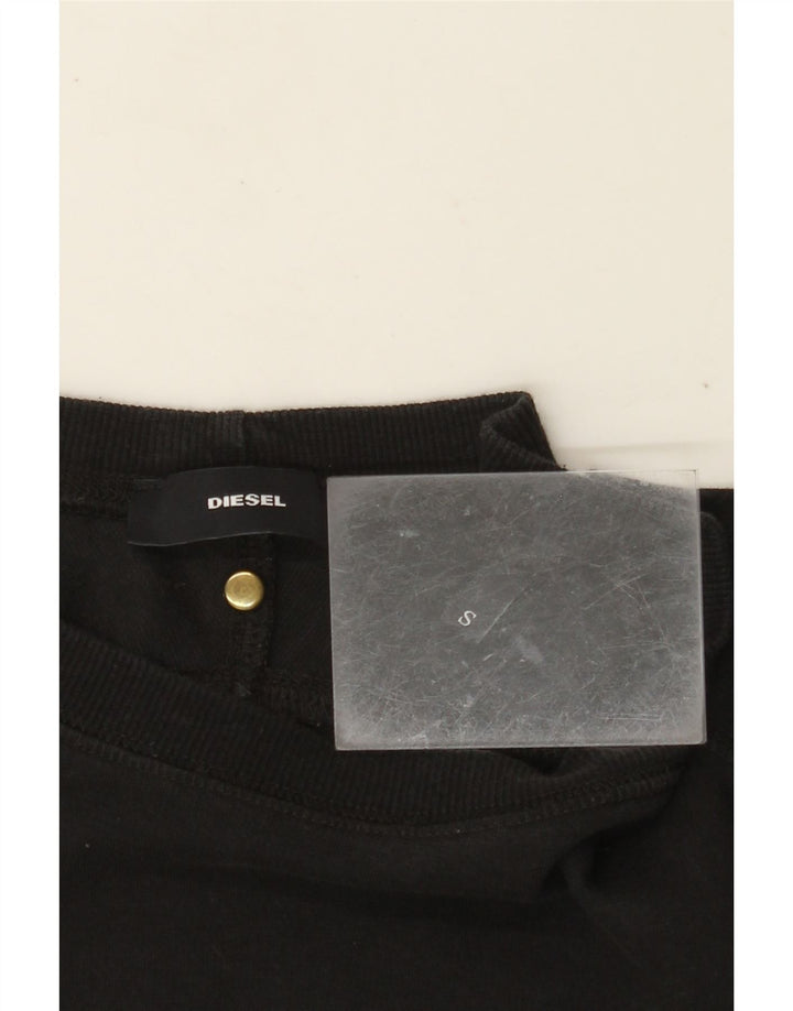 DIESEL moletom gráfico masculino jumper pequeno preto