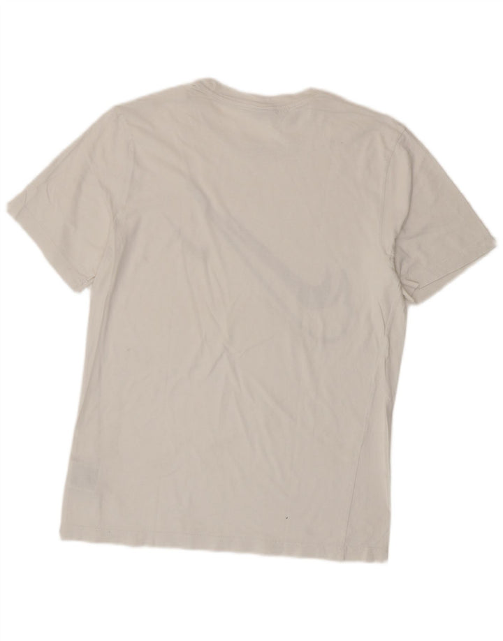 Camiseta gráfica masculina NIKE Top médio algodão branco