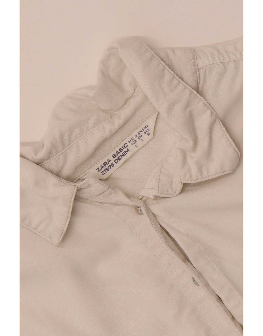 Vestido camisa oversized feminino Zara Reino Unido 16 grande branco