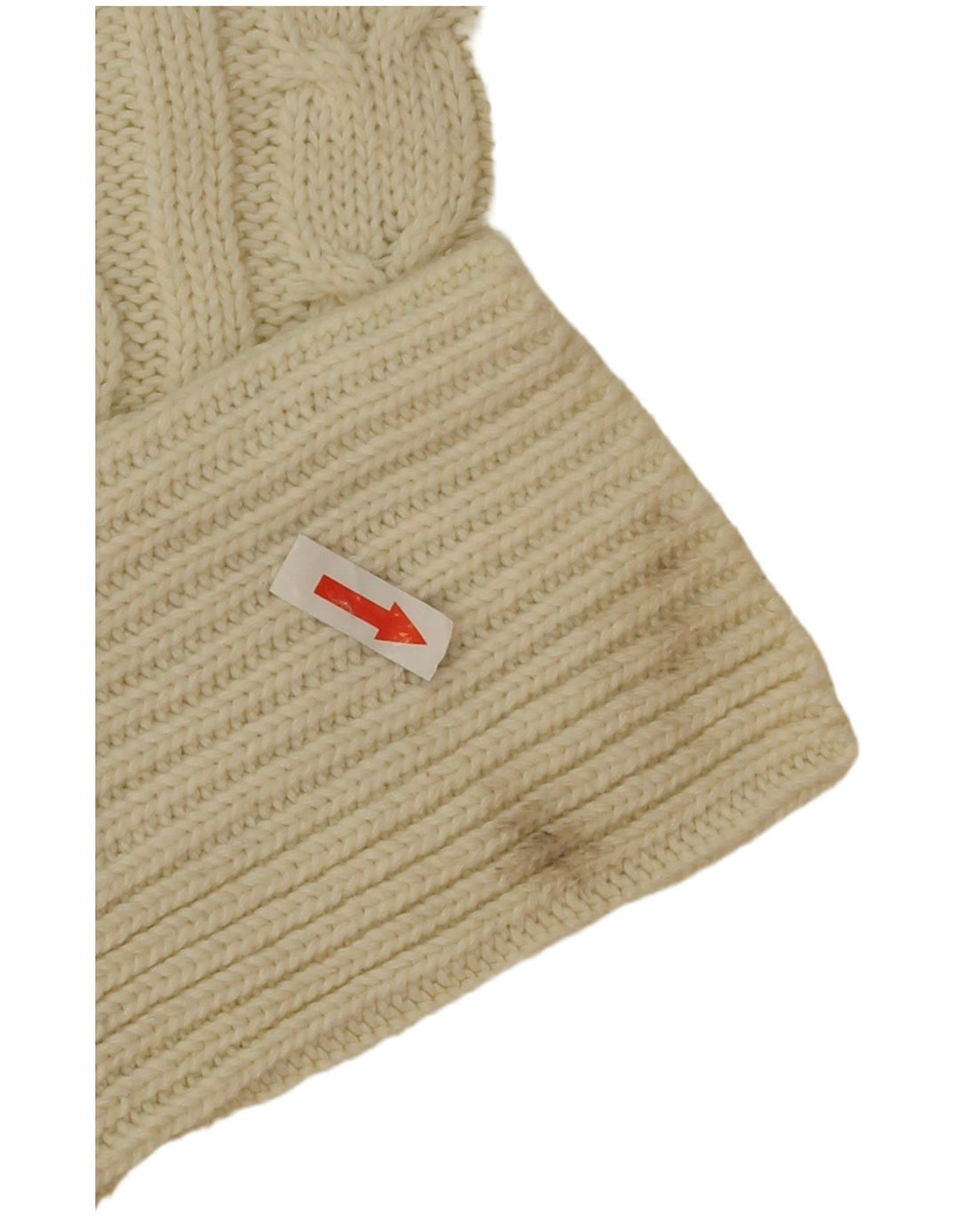 Suéter feminino Marks & Spencer com gola canoa, Reino Unido 16, grande, bege, poliéster