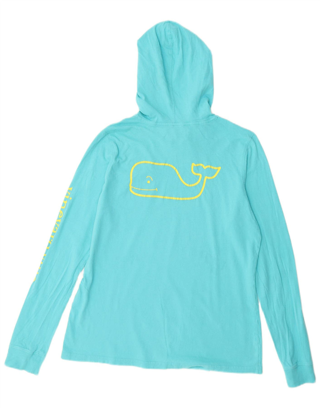 VINEYARD VINES Top gráfico feminino com capuz e manga comprida Reino Unido 10 pequeno azul